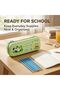 Pencil Case Portable Multi-Functional Panda Pencil Holder Case, Compact Pen Storage Box with Compart - 3