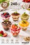 240Cc 20-Piece XXL Cubic Prism Mica Magnolia Bowl Plastic Dessert Presentation Container Ice Cream Pudding Appetizer Salad Cup