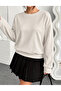 Women's Oversize Sweatshirt 2 Thread Oysho Fabric Crew Neck Basic Sweat - 3