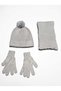 Kitti 9-15 Years Old Children's Lined Scarf, Beanie and Gloves Set of 3 - 2
