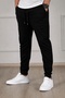 Set of 3 Unisex Regular Fit Ribbed Leggings in Black, Gray, Navy Blue, Colored Sweatpants, Sports Sweatpants - 4