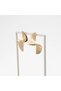 Xuping Gold Fan Pleated Statement Earrings - Vintage Glamorous Non-Tarnish Anti-Allergic Vibrant Colorfast Stylish Gift New Season Women's Earrings - 4