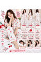 Women’s Cherry Print Pajama Set, 2-Piece Short Sleeve Button-Front Sleepwear with Collared Top and Long Pants, Cute Lounge Wear for Home - 2