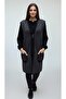Women's Middle-Aged and Older Women's Long Thick Winter Vest with Three Button Pockets on the Front