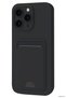 Zngzrmll Newface iPhone 16 Pro Case Kelvin Silicone with Business Card Holder (203623) - Black