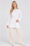Textured Modal Tunic with Cycling Collar and Tie-Up Detail - 2