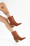 Women's Cowboy Boots with Stud Detail, Pointed Toe, Thick Heel Western Boots - 2
