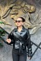 Belted Faux Leather Short Jacket Sun523 - 6