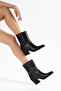 Women's Cowboy Boots with Stud Detail, Pointed Toe, Thick Heel Western Boots - 2