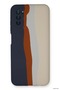 Zngzrmll Newface Galaxy A03S Case Ebruli Launch Silicone (210850) - Navy Blue-Cream