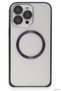 Zngzrmll iPhone 15 Pro Max Case Metal Bumper Magneticsafe Cover (205746) - Navy Blue - 2