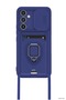 Zngzrmll Newface Galaxy A56 Case Zuma Silicone with Business Card and Ring Holder (204601) - Navy Blue - 2