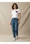 Cotton T-shirt with Heart Embellishment - 3