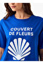 Oversized Cotton T-shirt with Slogan Print - 5