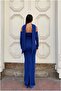 Scuba Fish Strapless Evening Dress Flexible Fabric Dress Cut - 4