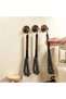 Walnut Pattern Handle Jar Remove Pipette Brush for Office Home Office Hygiene - 5