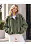 New Season Epaulet Suede Bomber Comfortable Fit Italian Jacket 40/48