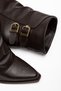 Women's Cowboy Boots - Double Buckle Pointed Toe - 3