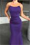 Flexible Lycra Maxi Strapless Evening Dress Fabric Dress - 4