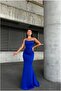 Flexible Lycra Maxi Strapless Evening Dress Fabric Dress