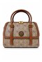 Unicorn Printed Front Pocket Cover Detailed Stylish Design Women's Daily Hand and Shoulder Bag Camel