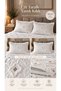 Gardenya Cotton Pique Set Ecru 200X220 cm – Double-Sided 2 Pieces 50X70 cm Zippered Pillowcases - 4