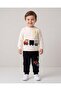 Boy's Seasonal 1-2-3-4 Year Old Teddy Bear Train 2 Threaded Top and Bottom 2-Piece Compact Set
