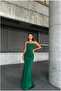 Flexible Lycra Maxi Strapless Evening Dress Fabric Dress - 3