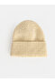 Ecru Foldable Brimmed Knitwear Women's Beret