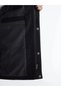 Black Standard Fit Shirt Collar Men's Cashmere Coat - 4