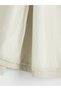 Beige Hooded Women's Raincoat - 6
