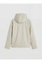 Beige Hooded Women's Raincoat - 8