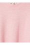 Pink Stand Collar Lace Detailed Women's Knitwear Sweater - 3