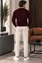 Men's Crew Neck Knit Sweater – Slim Fit, Long Sleeve - 5