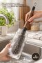 5 Pieces Jar Brush – 2-in-1 Jar and Bottle Cleaning Brush, Detachable Straw Brush, Walnut Patterned Handle, Bottle Brush