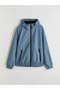 Blue Standard Mold Hooded Men's Raincoat - 6
