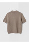 Brown Polo Neck Women's Knitwear Cardigan - 6