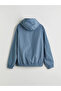 Blue Standard Mold Hooded Men's Raincoat - 8