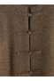 Brown Chinese Buttoned Women's Knitwear Cardigan - 7