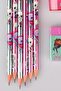 Licensed Gabby's Dollhouse 6 Pencils, 2 Erasers and Pencil Sharpener Set, Dekomus Pocket Notebook with Gift - 3