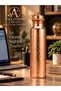 Copper Flask 600 ml – Handmade Water Bottle with Tin Inside and Leak-Proof Lid - 3