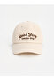 Two Mt Shop Quality Lcw Accessories Beige Embroidered Boy's Cap Hat