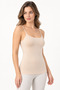 Women's 2-Pack 95% Cotton Thin Strap Basic Undershirt - Flexible Soft Everyday Undergarment - 3