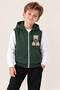 7-8-9-10 Years Old Three-Threaded Embroidered Children's Cardigan Vest