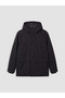 Black Regular Fit Hooded Men's Puffer Jacket - 4