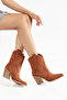 Women's Cowboy Boots with Western Stitching Detail, Pointed Toe, Thick Heel Boots - 2