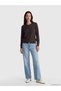 Brown Crew Neck Women's Knitwear Cardigan - 2