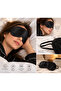 Black Sleep Mask – Eye Patch |   Light-Blocking Sleep and Travel Mask -17 cm - 2