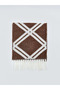 Brown Geometric Patterned Women's Scarf - 2