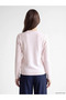 Pink Hair Braid Patterned Women's Knitwear Sweater - 4